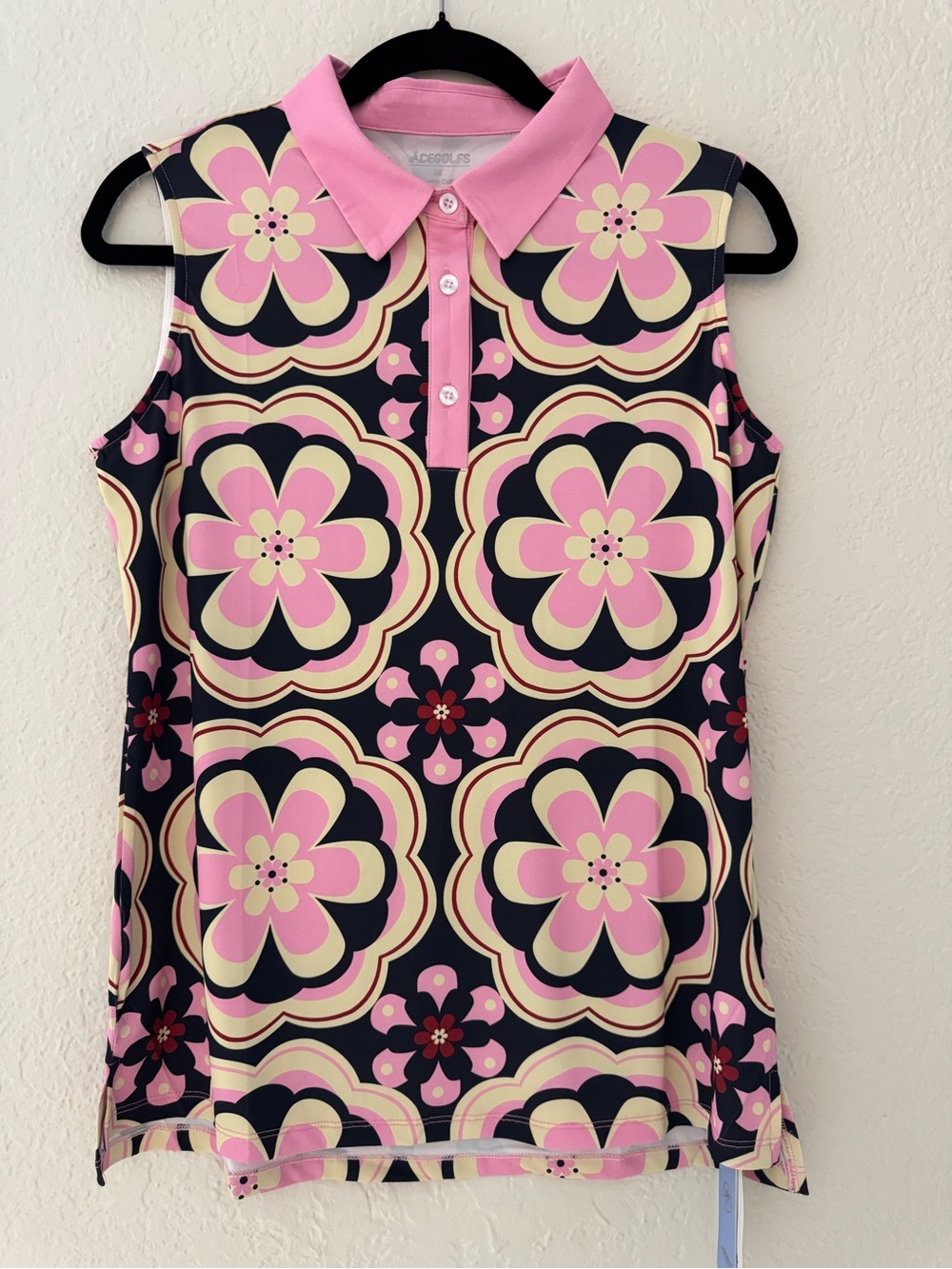 ACEGOLFS Retro Floral Golf Tennis Pickleball Set UPF50+ Country Club Activewear - Picture 4 of 10
